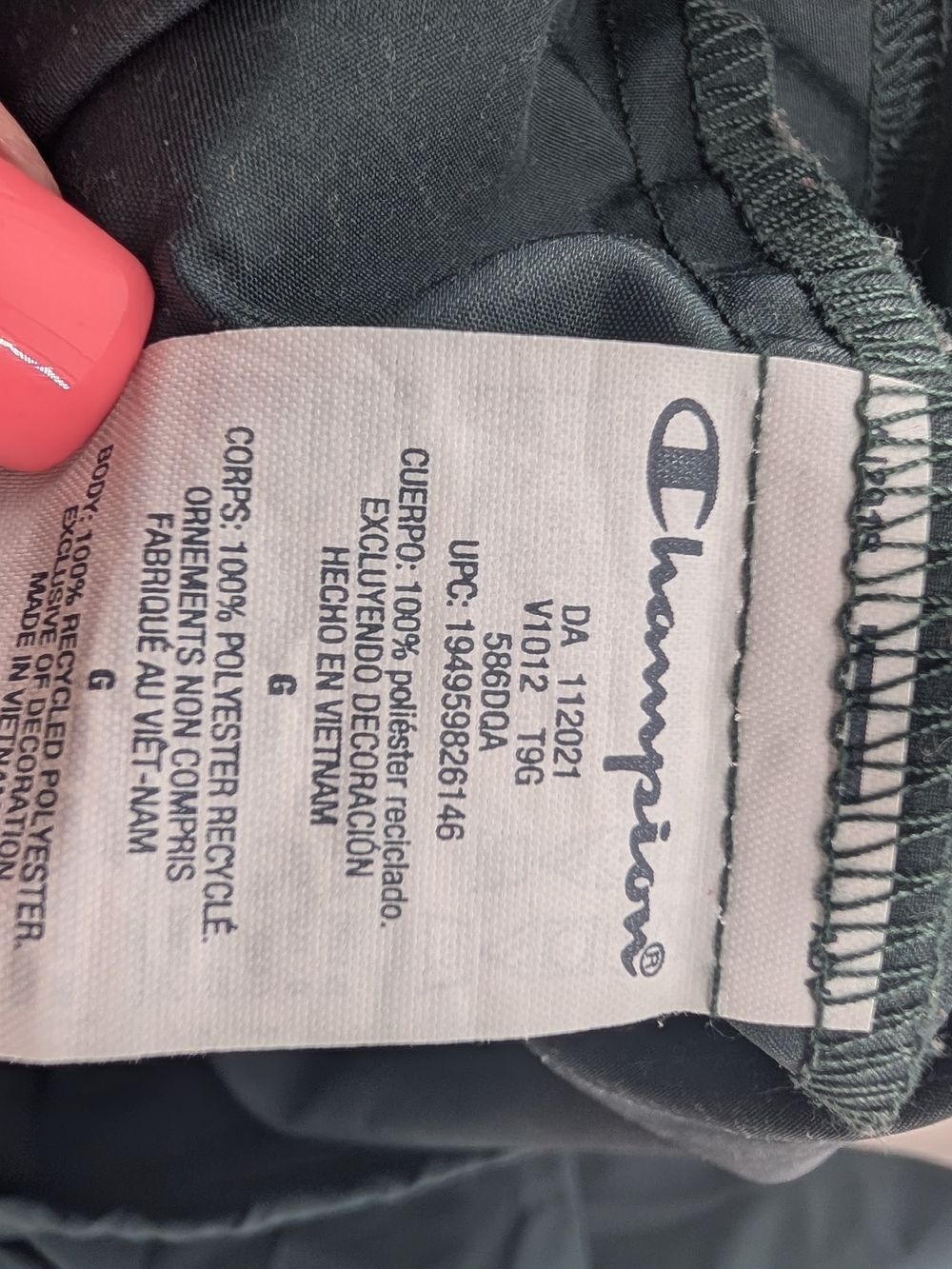 Champion Slate Green Hooded Utility Anorak - Picture 4 of 4